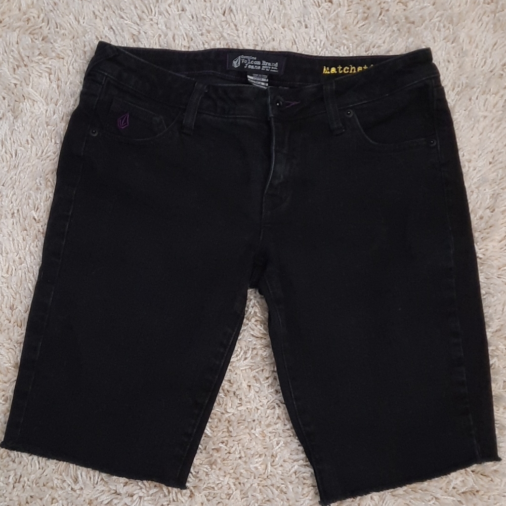 Volcom slim shorts in black
